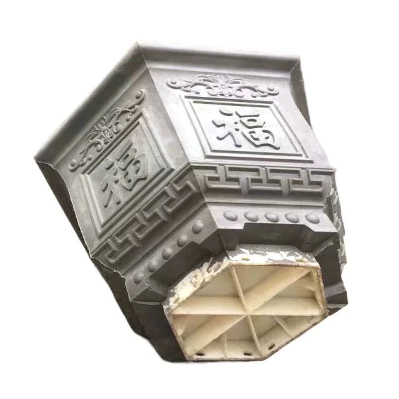 Flower Pot Mould Pot Cement Mould European Thickened Bonsai Concrete Cast-in-place Abrasives Plastic Model Roman Column