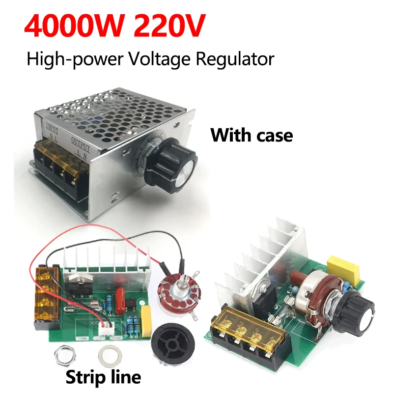 Wysokiej jakości silnik 4000 W AC 220 V Elektroniczny moduł regulujący napięcie i regulujący temperaturę