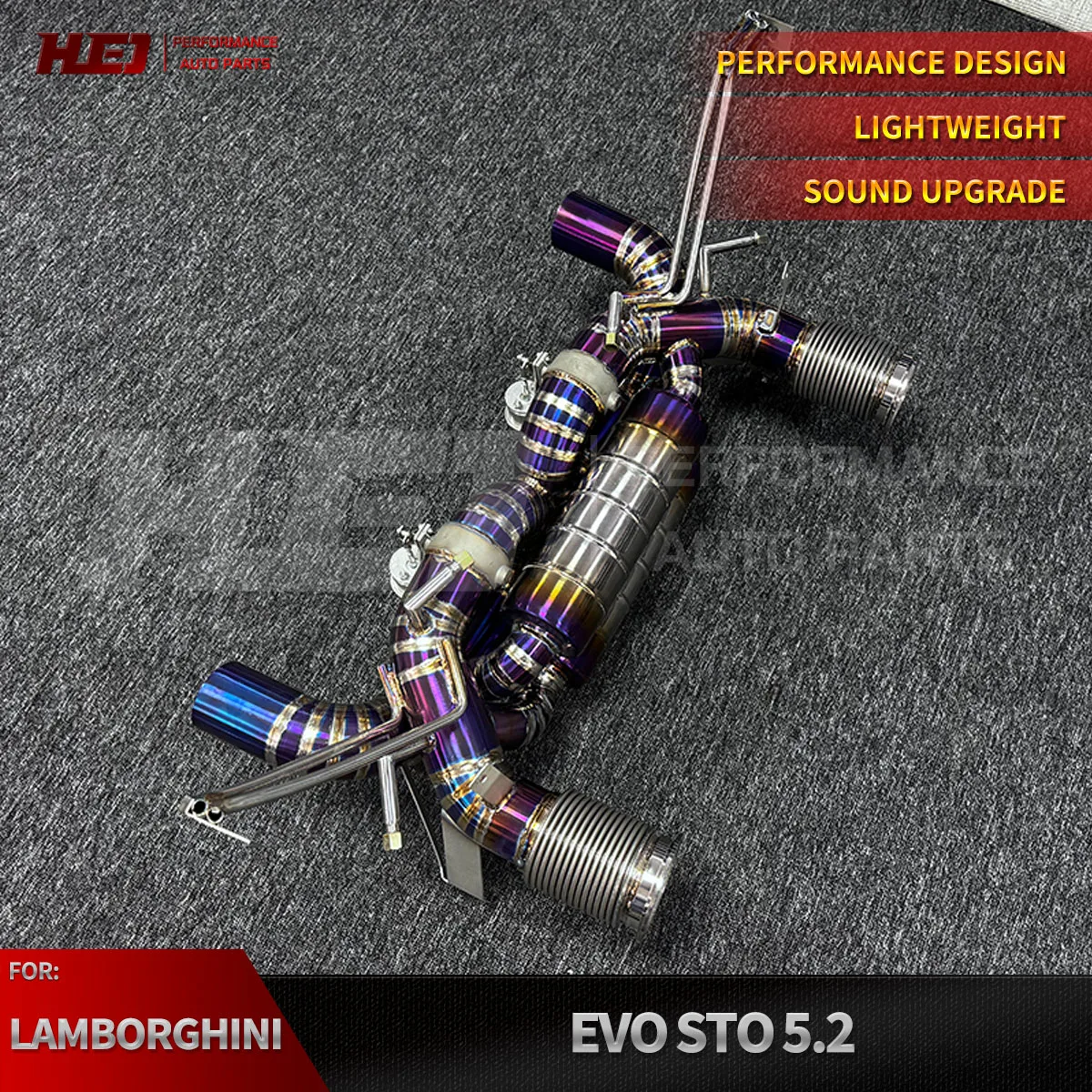 

Выхлопная система Catback из титанового сплава с клапанами и глушителем для Lamborghini Huracan EVO/STO Euro6 5.2 V10 (2020+)