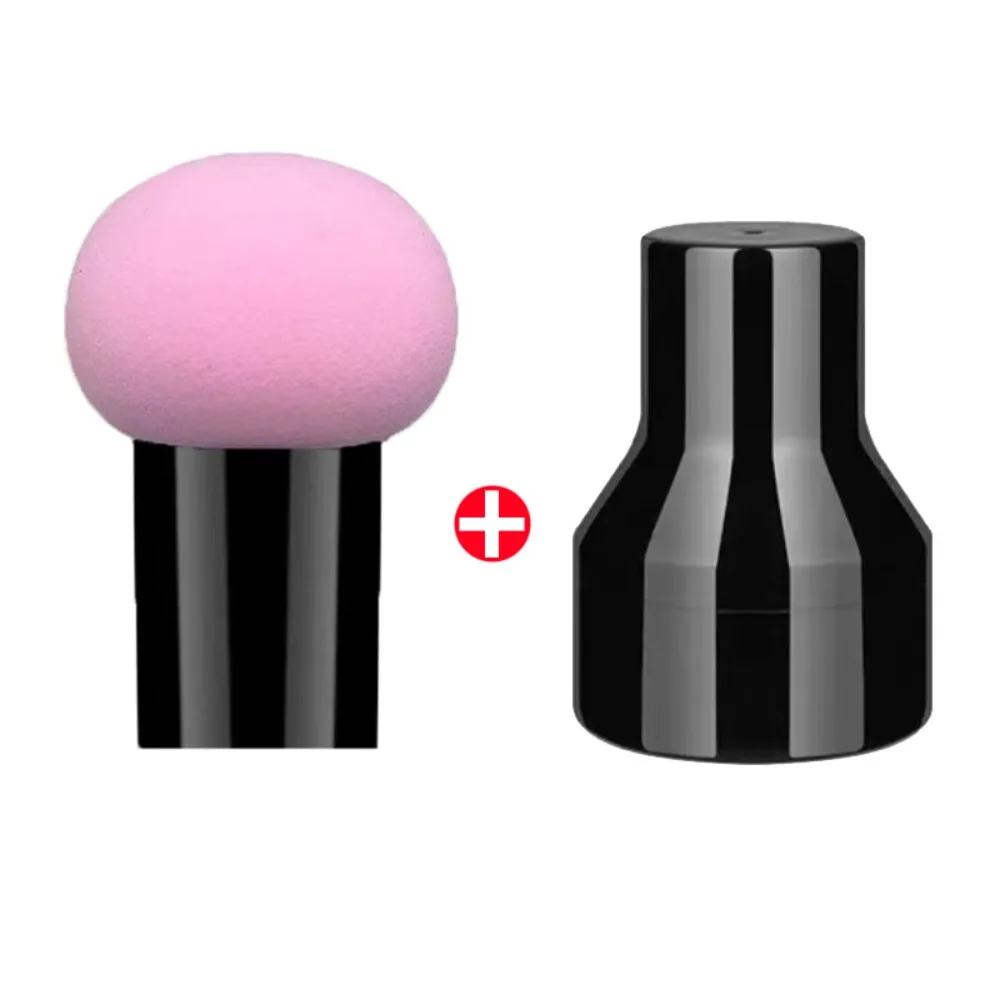 Nuova spugna per trucco con testa a fungo, fondotinta cosmetico a doppio uso, asciutto e bagnato, con scatola di immagazzinaggio, pennello per trucco, strumenti di bellezza