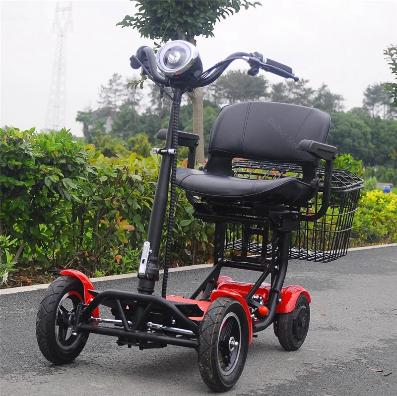 36V 500W Dual Motor klappbarer 4-Rad-Elektroroller für ältere Menschen, großer Sitz, 10-Zoll-Mobilitätsroller für Reisen, abnehmbare Armlehne – Detail 20