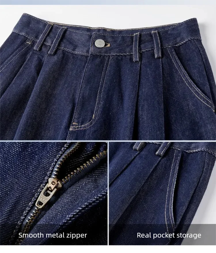 SENTUBILA Damen-Jeans 2026 Frühling Neue Lyocell High-Waist Weites Bein Damen-Denim-Hose Einfache Büro-Damenhose W61NA6041 – Detail 8