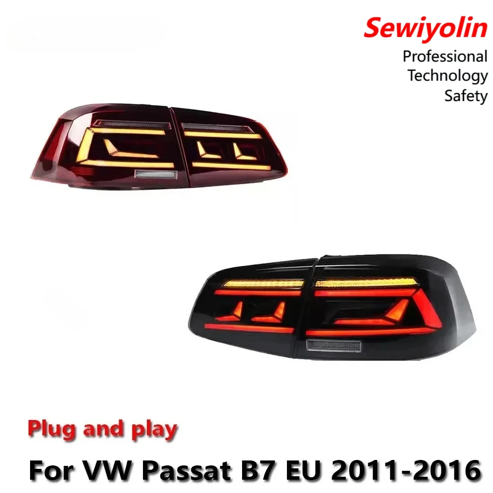

Светодиодные аксессуары для задних фонарей автомобиля для VW Passat B7 2012-2016: ДХО, стоп-сигнал, указатель поворота, подключение Plug and Play