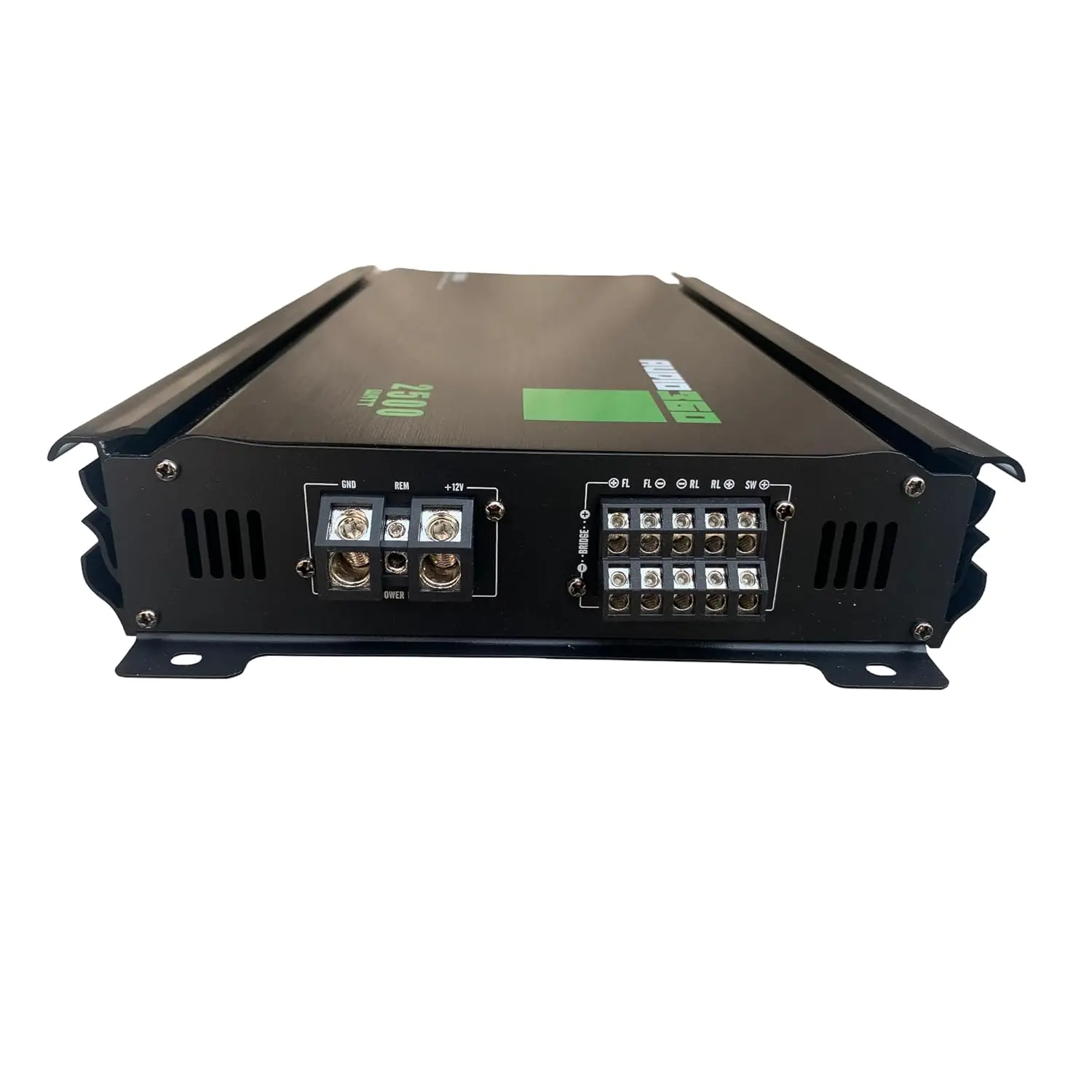 Audio360 AD2500.5 مضخم سيارة 5-Ch، 2500 وات كحد أقصى، فئة AB+D قابل للسرقة، صمامات ثلاثية 30 أمبير، 90 ديسيبل SNR