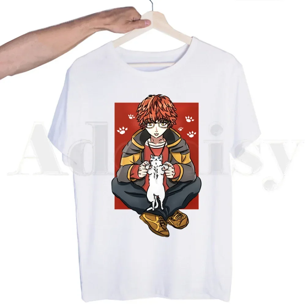 Mystic Messenger Seven Zero Seven 707 MM BG Otome Tshirts Men Fashion Summer T-shirts Tshirt Top Tees Streetwear Harajuku Funny