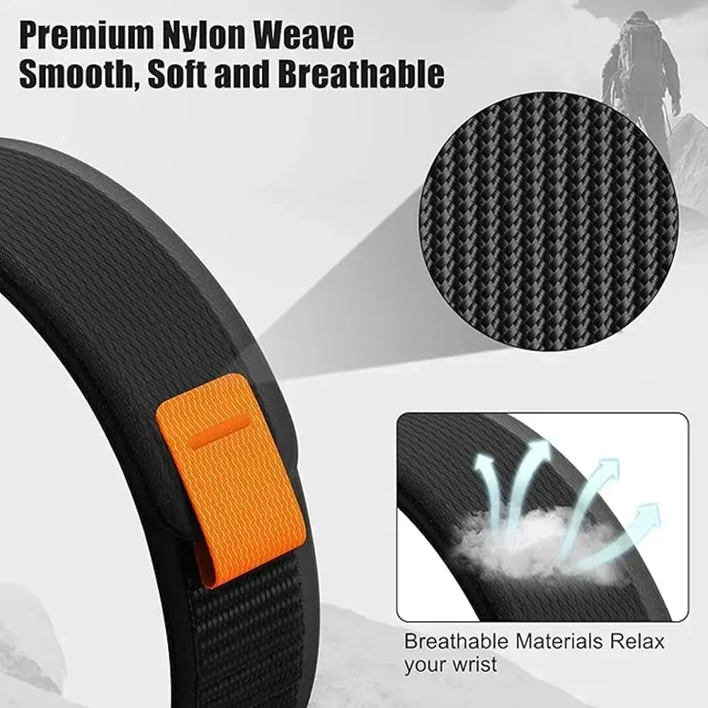 22mm Sport Trail Loop For Honor Watch 6Plus/Magic 2 46MM/4 5 6Pro/5 Ultra/GS 5 4 3 3i/GSPro Nylon Band For Huawei GT7 6 5 4 46MM