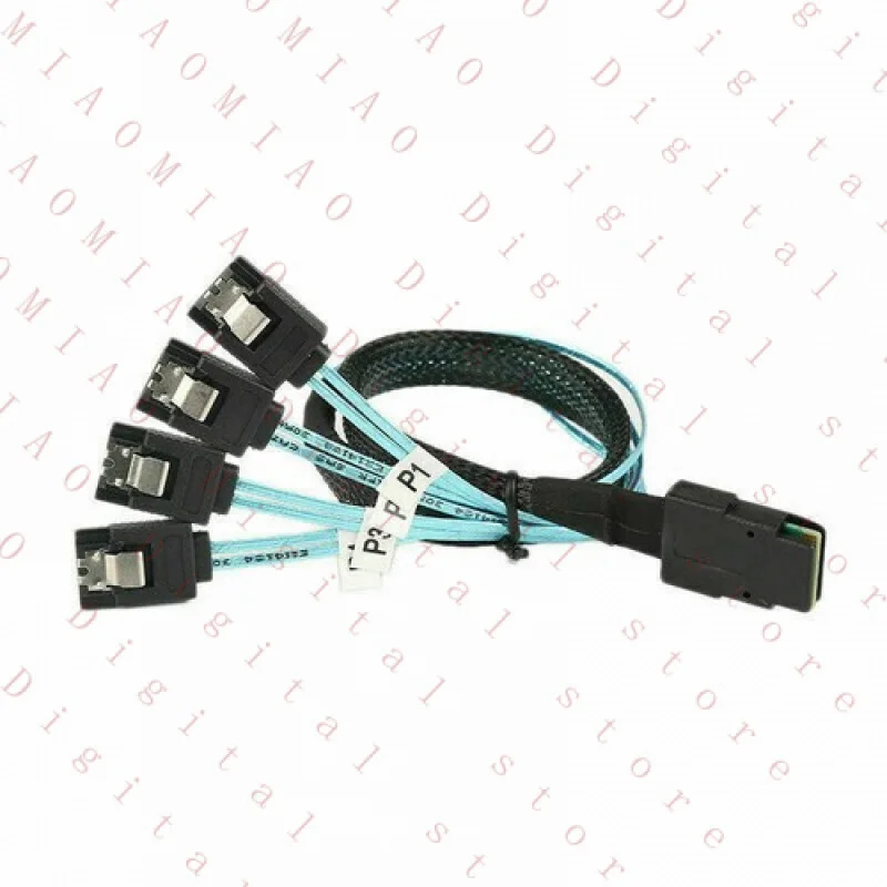 RT  Mini SAS SFF-8087 36Pin to 4 SATA 7PIN HD Splitter Breakout Cable Connector 1M