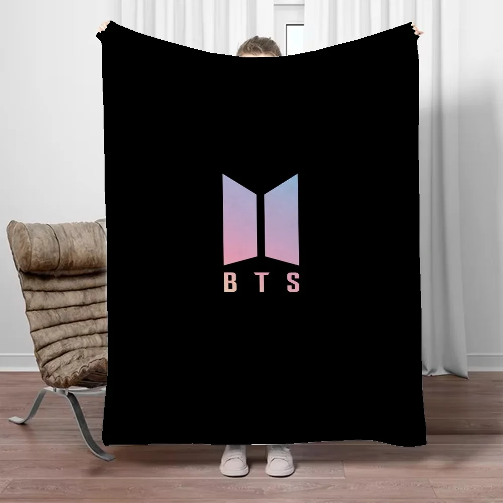 Kpop-BTS-Couverture de jet moelleuse et douce pour canapé, couvertures mignonnes pour lit, lit pour