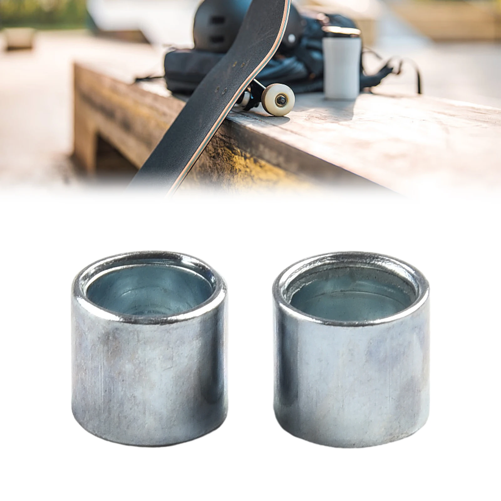 Pack of 48 10mm Long Alloy Bearing Spacers Designed for 8mm ID Wheels on For SCOOTERs and Skateboards Ideal for Stunt Models