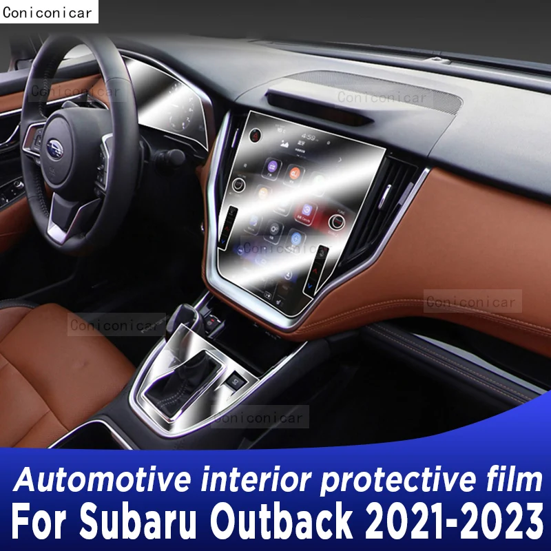 For Subaru Outback 2021-2023 Gearbox Panel Navigation Automotive Interior Screen TPU Protective Film Cover Anti-Scratch Sticker