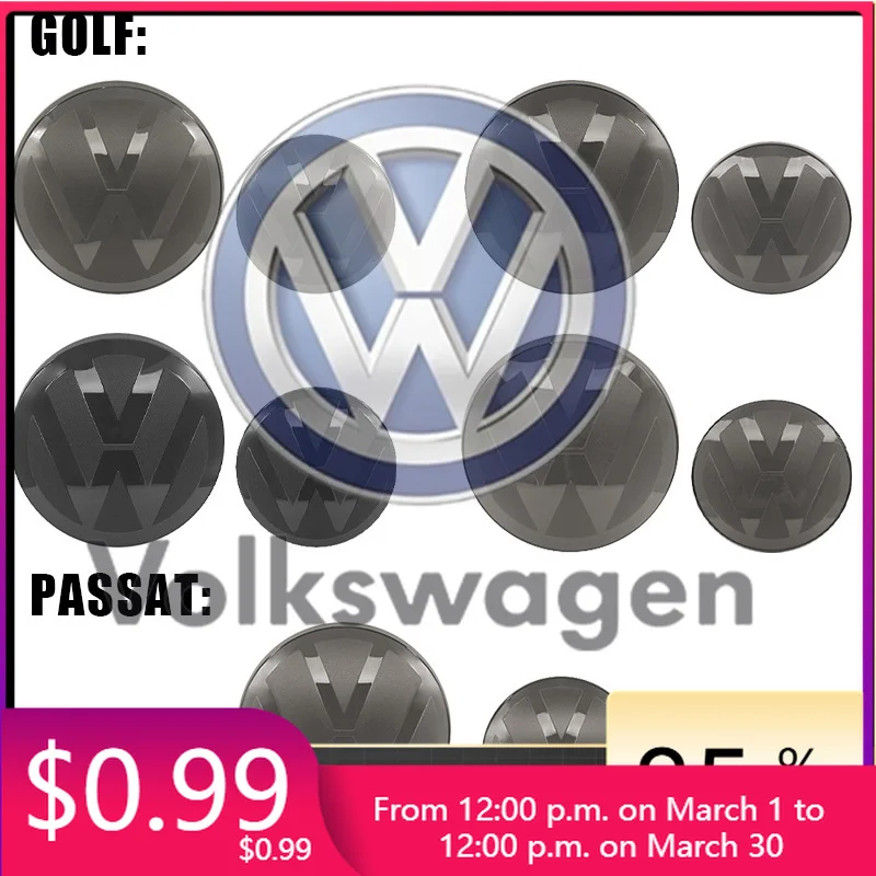 

Автомобильные аксессуары: Новые стильные накладки 2026 года для VW Volkswagen Jetta MK5 Golf, 2 шт. (передняя и задняя эмблемы) для Volkswagen VW Golf 6/Golf