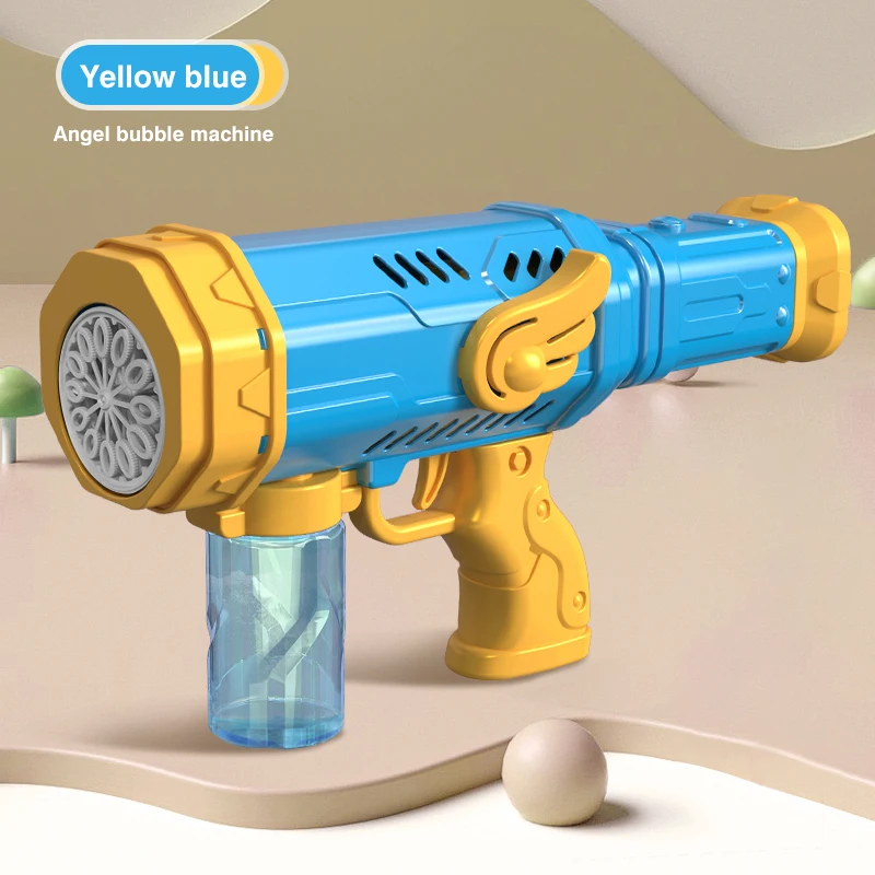 KUWUNG Machine à Bulles Automatique Rechargeable 118cm Avec Lumières Et Musique Pour Enfants