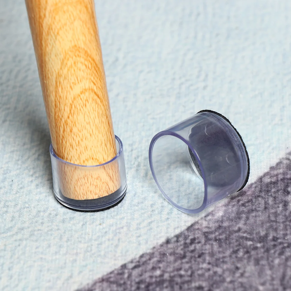 4 Stück Gummi Quadratische Rechteckige Bodenschoner Stuhlbein-Kappen Tischfuß-Staubschutz Socken Rohrstopfen Möbel-Nivellierfüße – Detail 10