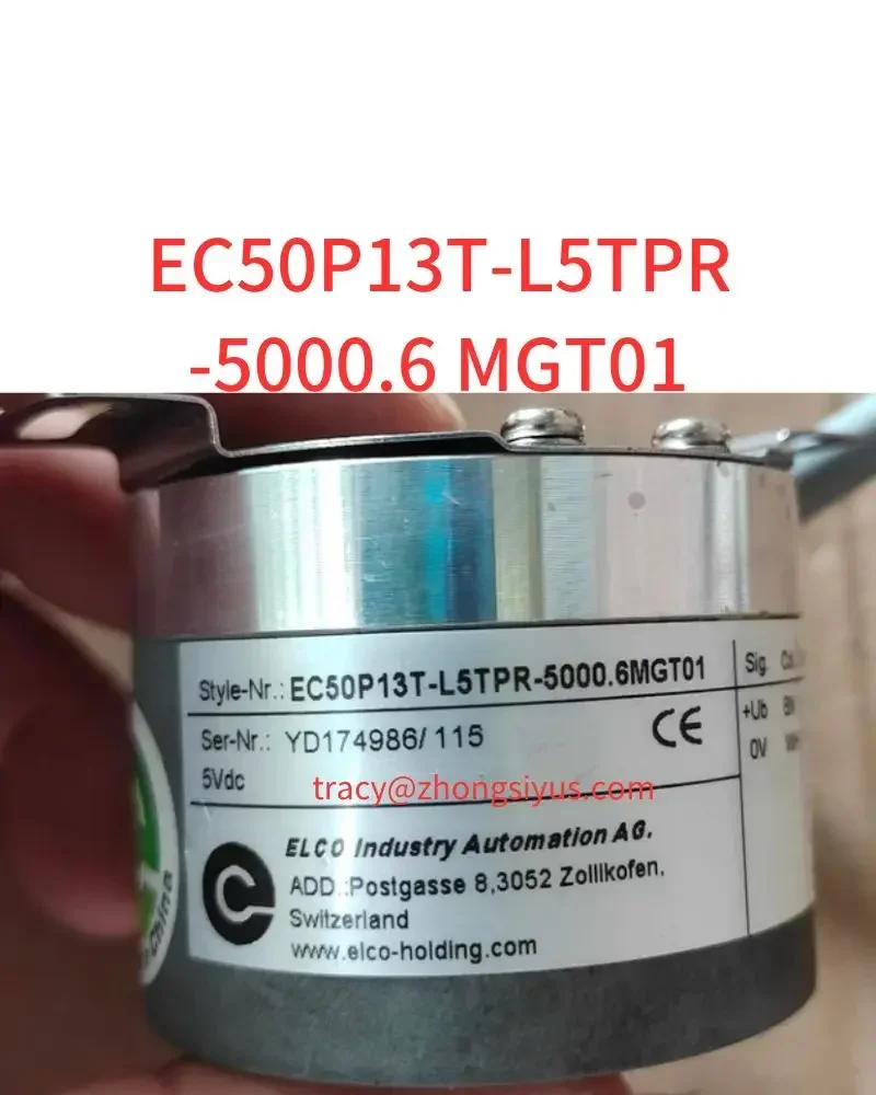 

Использованный энкодер EC50P13T-L5TPR-5000.6 MGT01, тестирование пройдено.