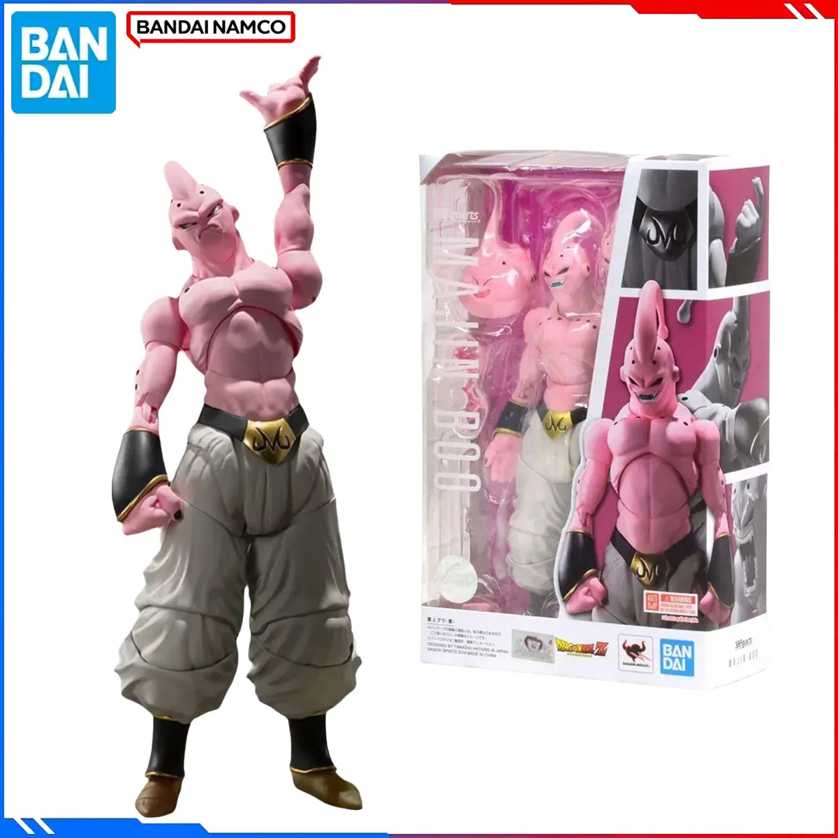 

Подлинная Bandai, оригинальная фигурка Dragon Ball, наборы моделей SHF, аниме-фигурки MAJIN BUU SUPER, экшн-модель, игрушки, подарок для детей