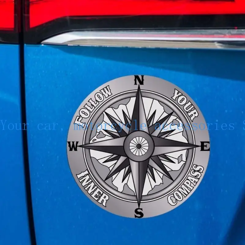 

31BC Automobile Styling Decals 12x12cm Compass Sticker Decor Garage Wall Decals Car Styling Tools