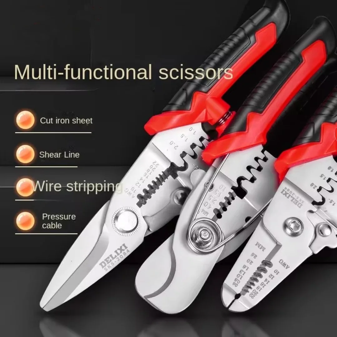 

Wire Stripper Multi-Functional Electrician Wire Crimper Wire Cutting Pliers Wire and Cable Scissors Wire Pliers