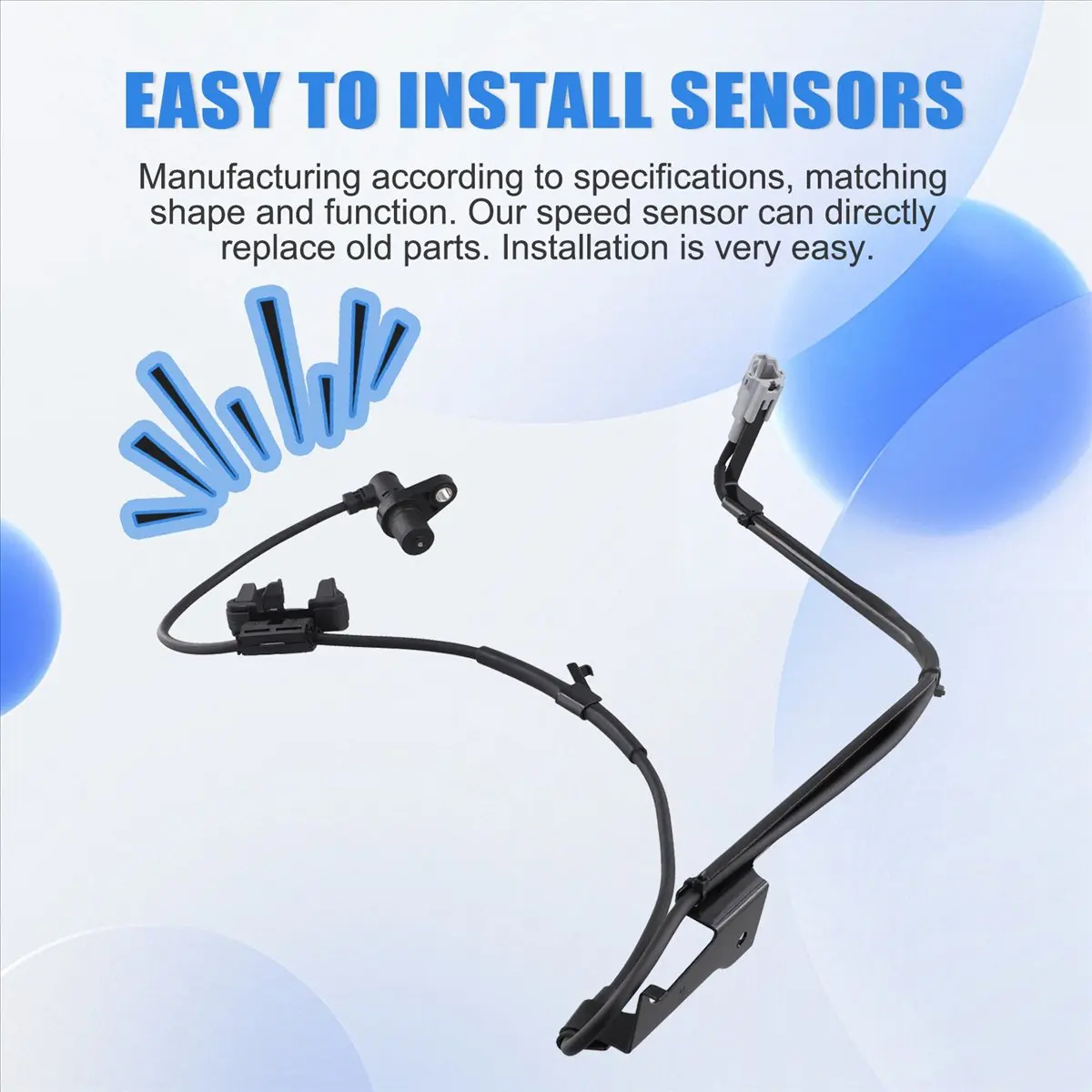 #23Y (Plastic+Metal)ABS Wheel Speed Sensor for Toyota Lexus W/FWD 8954248010 Front Right,Automotive Parts & Accessories