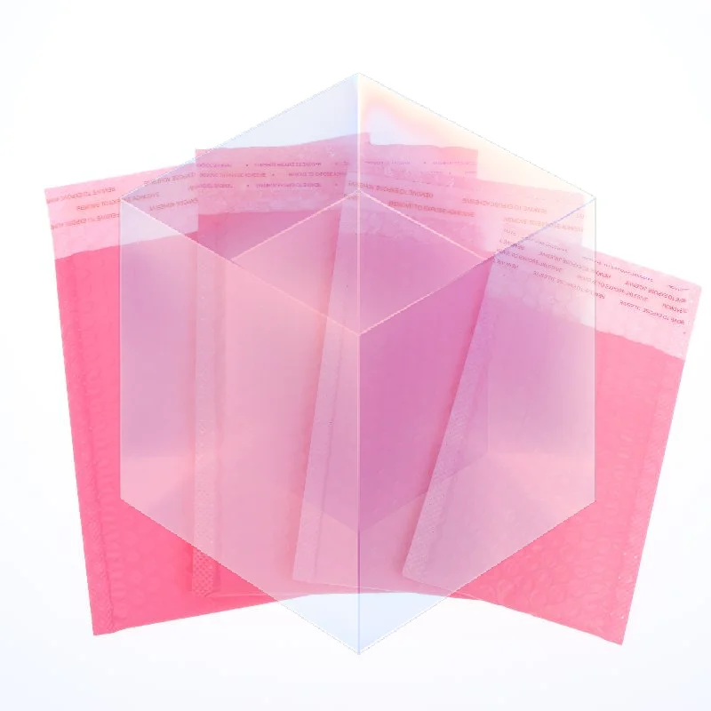 10Pcs Pink Opaque Bubble Mailer Padded Envelope Self-sealing Packaging Bag Jewelry Gift Mailing Bag