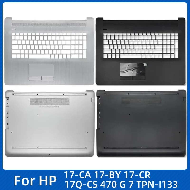 New for HP 17-CA 17-BY 17-CR 17Q-CS 470 G7 TPN-I133 Laptop Top Lower Palmrest Bottom Case Silver Black L22508-01 Computer Casing