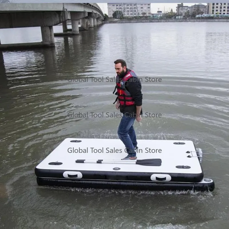 

Professional Manufacturer Large Size Portable Fish Boat Portable Floating Dock Platform Inflatable Skiff Fishing Boat for Sale