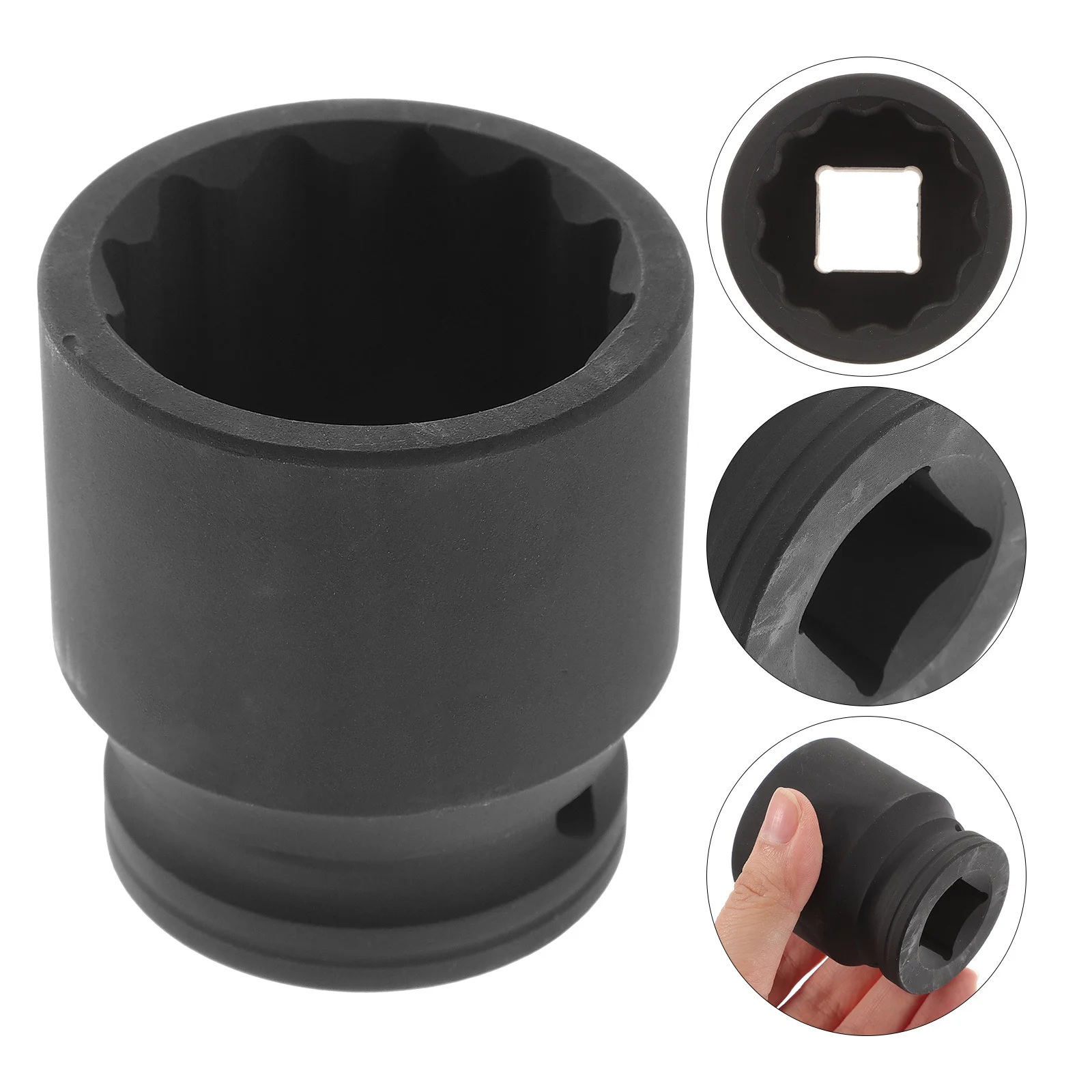 Toma de impacto para tuercas de 36mm, removedor de tuercas de eje profesional de acero endurecido, enchufe de impacto profundo de alta resistencia para terminal de bloqueo de rueda