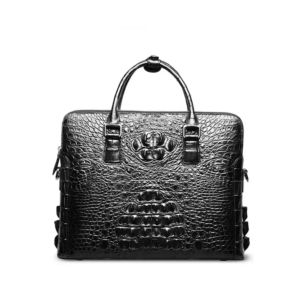 

jianglang new crocodile men handbag crocodile male Commercial Single shoulder bag