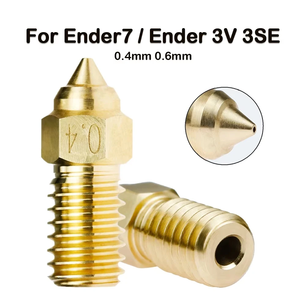 

Латунное сопло для высокоскоростных латунных сопел Ender 3 V3 SE, детали 3D-принтера для Ender 3 V3 SE/Ender 5 S1/Ender 7