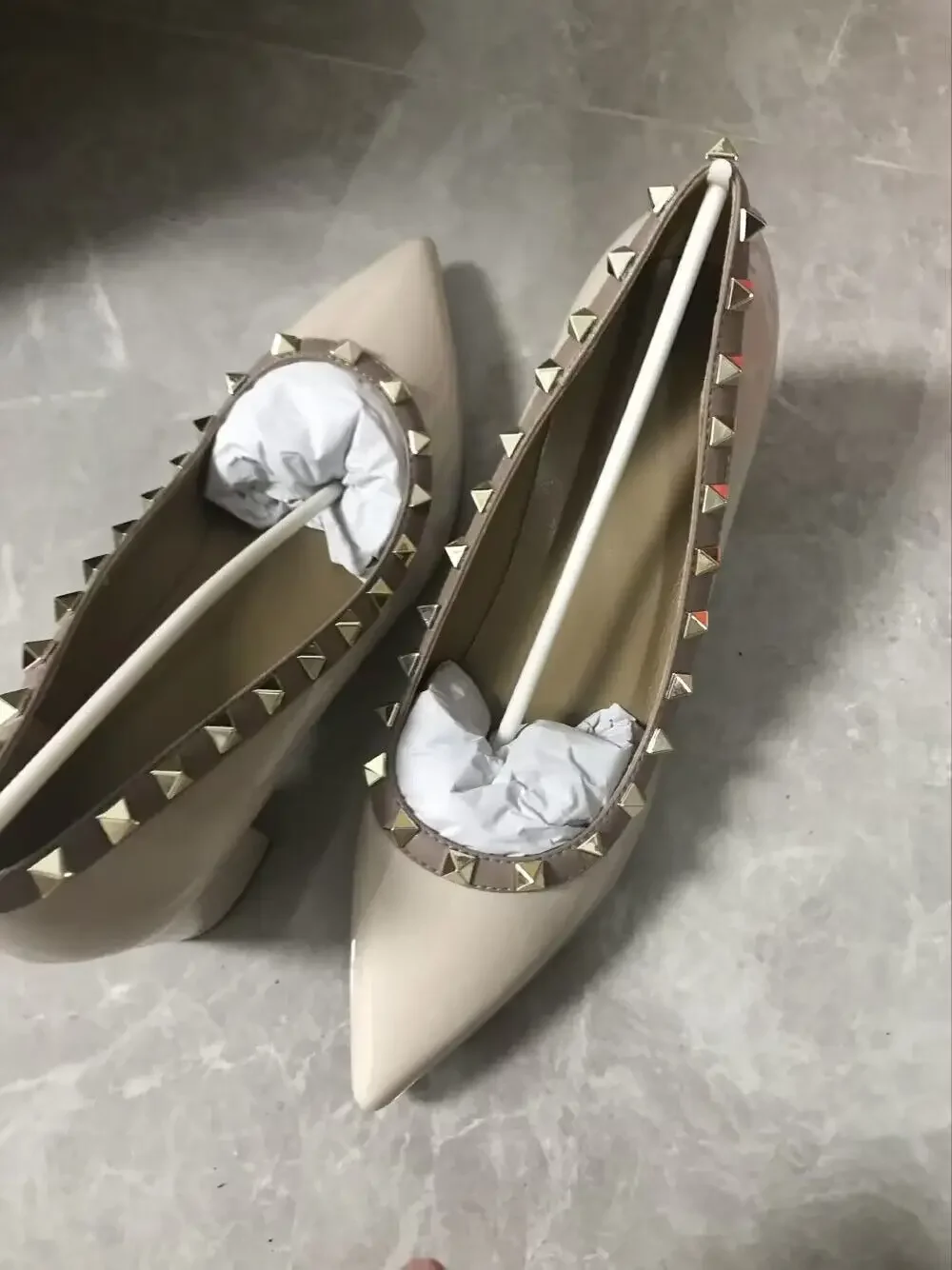 beige shiny 6cm