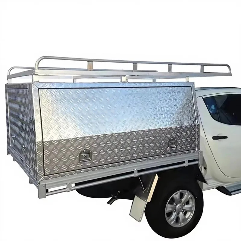 

Водонепроницаемый и устойчивый к царапинам кунг-бокс для внедорожных пикапов, подходит для грузовых отсеков полноприводных пикапов.