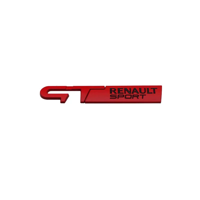 Megane 2 3 4 5 Duster Logan Clio Laguna 2 Capture Arkana GT Sport Fender Trunk 3D نمط السيارة، الملصقات الخلفية، الشعارات، شارات، عصا