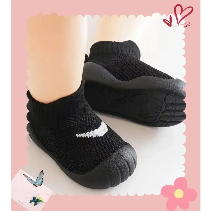 Детская обувь для малышей в классическом стиле, нескользящая обувь на мягкой подошве, домашняя обувь для дошкольников для младенцев и малышей