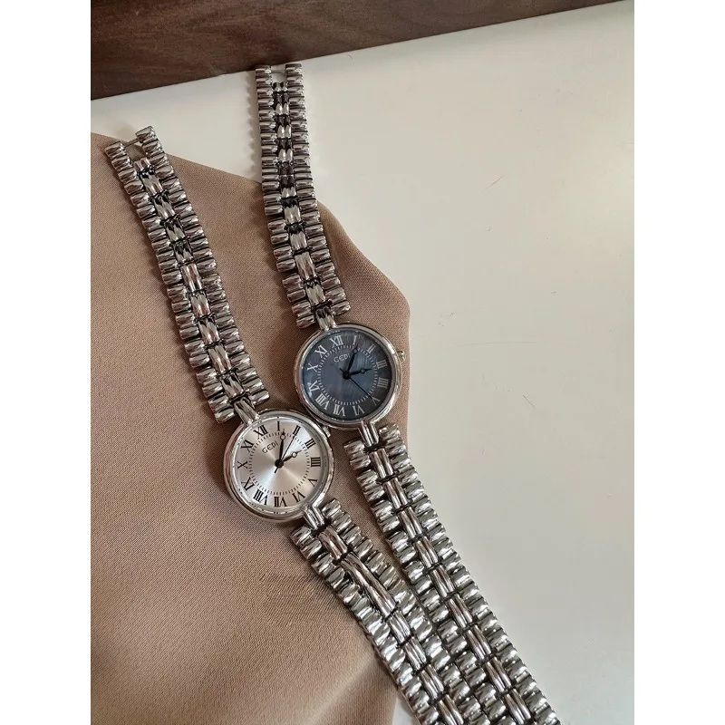 Reloj de pulsera de cuarzo con esfera pequeña para mujer, joyería Vintage de lujo, relojes de pulsera antiguos