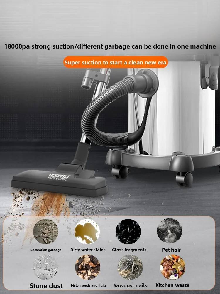 Vacuum cleaner with high suction power for commercial vehicles, speed regulating industrial water suction vacuum cleaner home