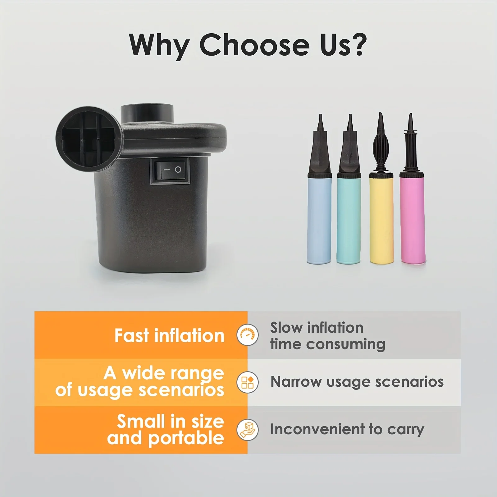 Aufblasbare Pumpe AC220V, schnelles Aufblasen für Reisematten mit 3 Düsen für Poolspielzeug, Luftbett, Luftmatratze, Schwimmbad-Inflator