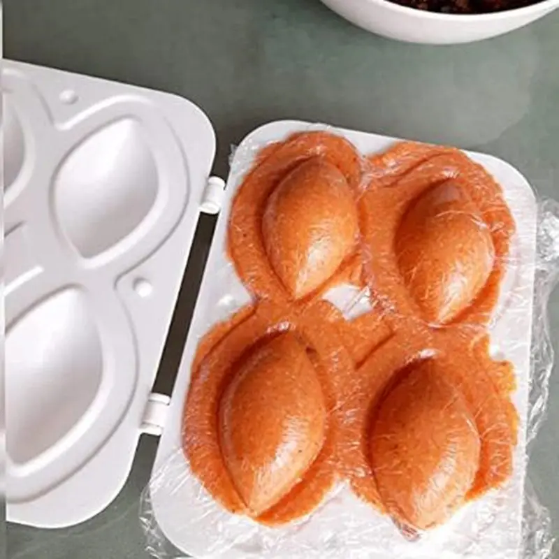 Máquina Manual para hacer albóndigas, utensilio de cocina para hacer albóndigas rellenas, 4 rejillas