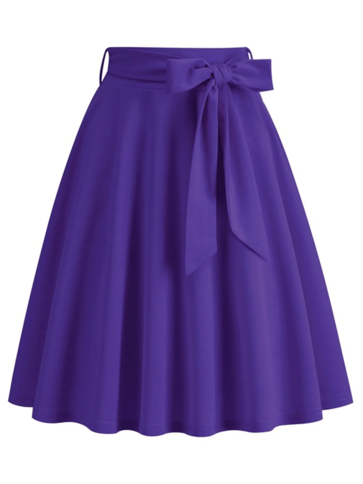 하이웨이스트 단색 스커트 여성 패션 봄 가을 시즌 A라인 실루엣 오버사이즈 폴리에스터 원단 스커트