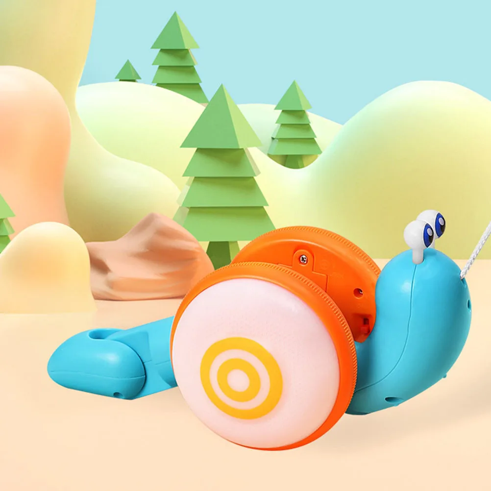 الحلزون سحب سلسلة زميل اللعب مشاية للأطفال طفل الجر سحب تعلم الطفل المشي التعليم المبكر لعبة سحب الحلزون #4