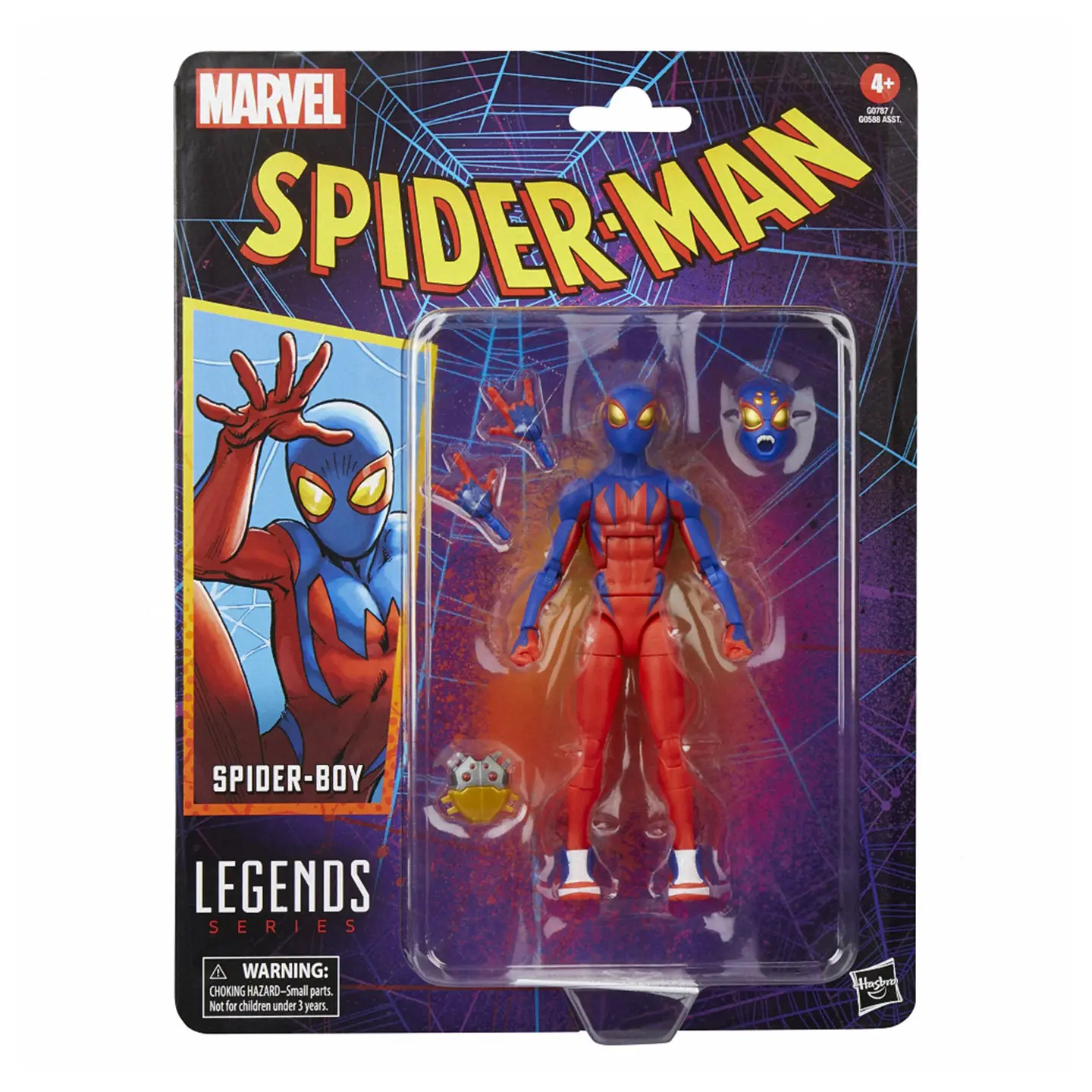

Подвижная фигурка Marvel Legends Spider-Boy в комиксной версии с взаимозаменяемыми деталями для фанатов Marvel, коллекционный подарок