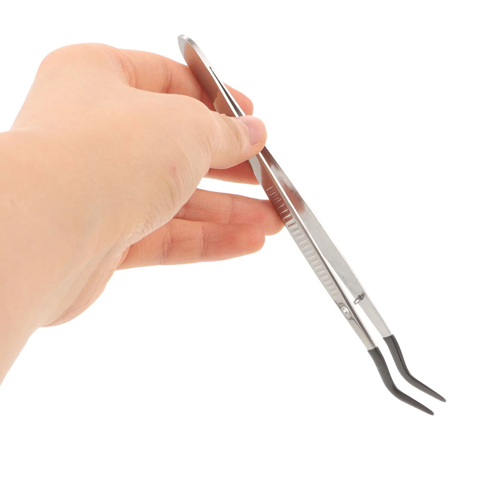 

2Pcs Stainless Steel Stamp Tweezers Lightweight Crafting Tweezers for Jewelry Making False Eyelashes Applicator Stamps Collector