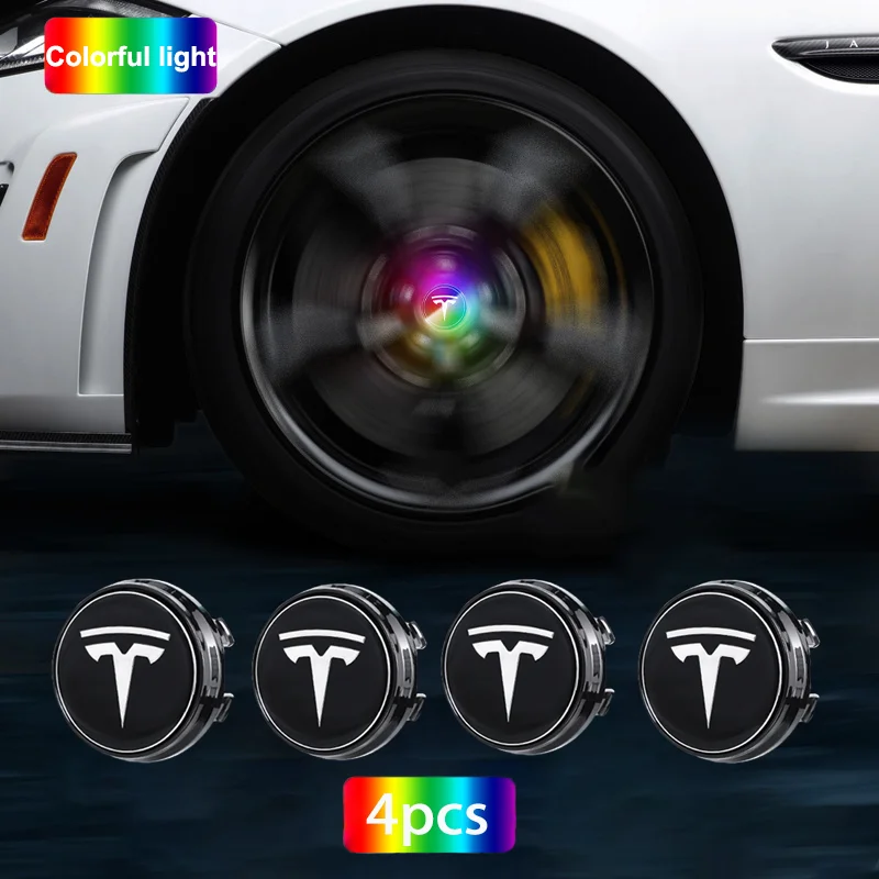 

4 шт./компл., 57 мм, плавающая крышка ступицы колеса, подходит для Tesla Model 3/S/X, магнитная левитация, центральная крышка, логотип ступицы колеса