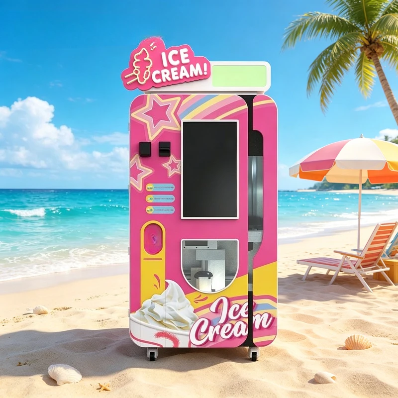 

Profitable Automatic Ice Cream Maker 15-Second Dispensing 59 FlavorsPayment Coin Cloud Management