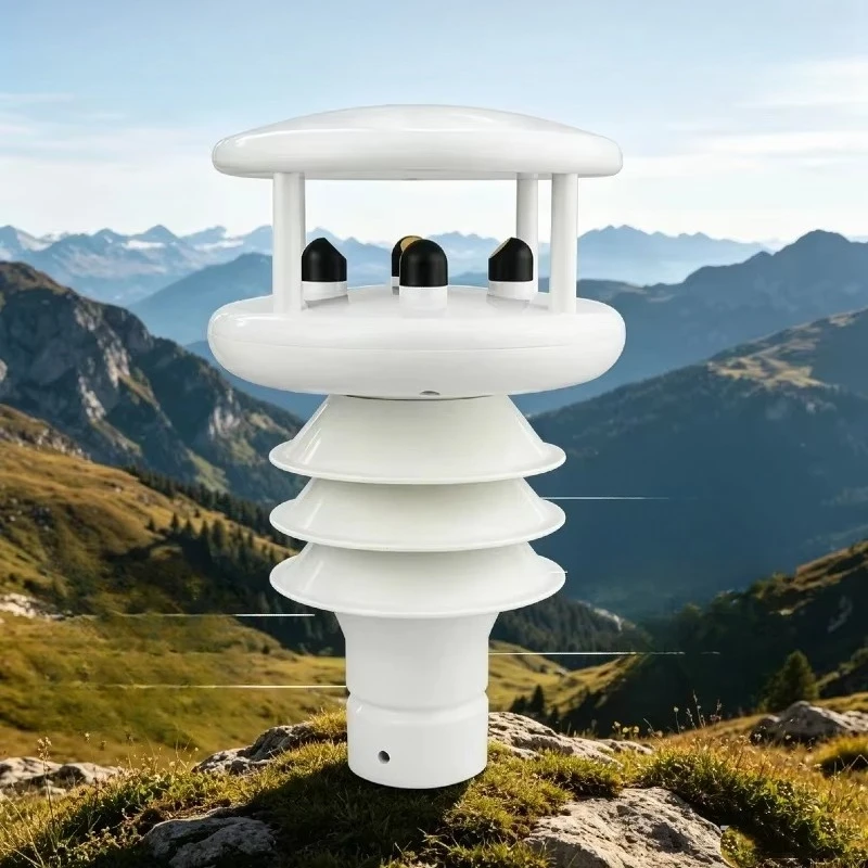 4 in 1 ultrasonic weather station with GPS wind speed, wind direction, temperature and humidity sensor