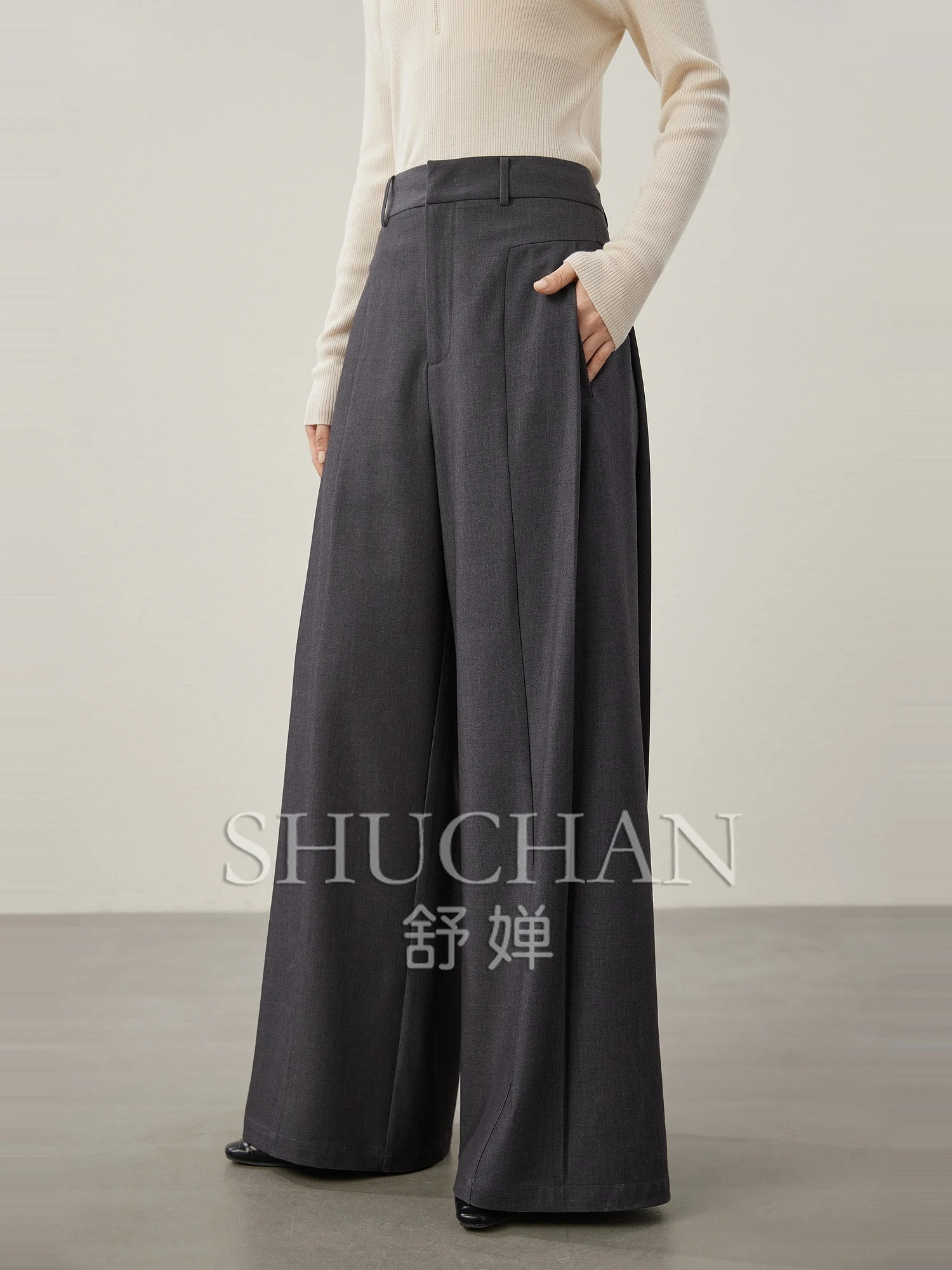 

Good Quality 25 Spring Design Wide Leg Trousers Women Streetwear Women Korean Fashion Pantalones De Mujer