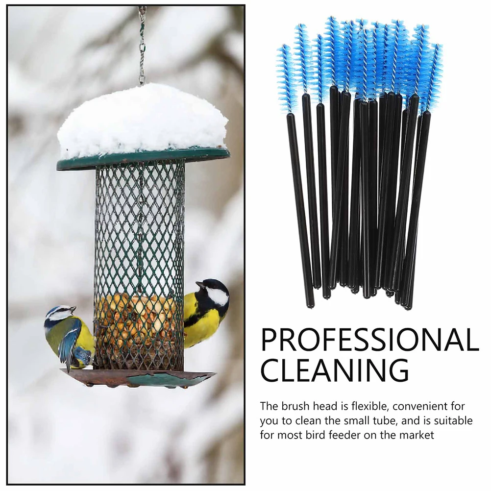 

100pcs Brushes Multi-Functional Trough Cleaner Small Nylon For Bird Feeder Computer Pipeline Gaps Tool Hummingbird Feeding