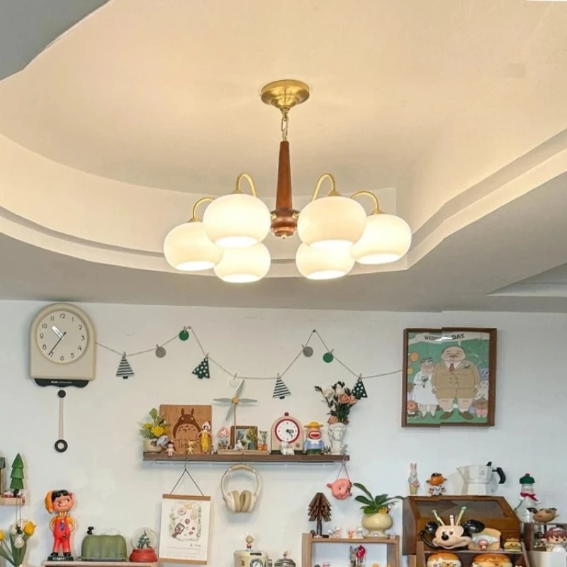 

Люстра MZISOSOD Persimmon для гостиной, спальни, столовой, кухни, прихожей, в современном фермерском стиле, под дерево, французский кремовый цвет