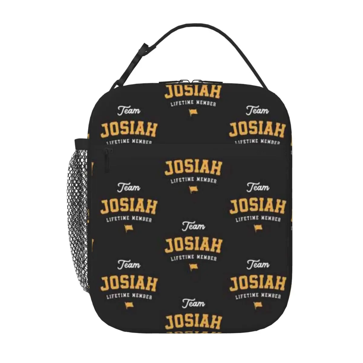 Bestselling Team Josiah Lifetime Member Funny Name Josiah Breathable Design Durable Lunch Bag Pet Snack Carry Office Lunch Bag