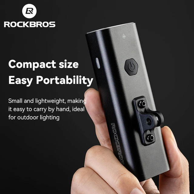 ROCKBROS przednia lampka rowerowa IPX6 typu c akumulatorowa lampa rowerowa wisząca reflektor latarka LED 400/800/1000/1500 lm aluminium