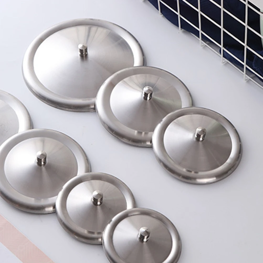 

6 Pcs Insulation Cup Cover Stainless Steel Lid Tumblers Coffee Holder Teacup Mug Glass Milk Coffee Cups Long Lasting Heat