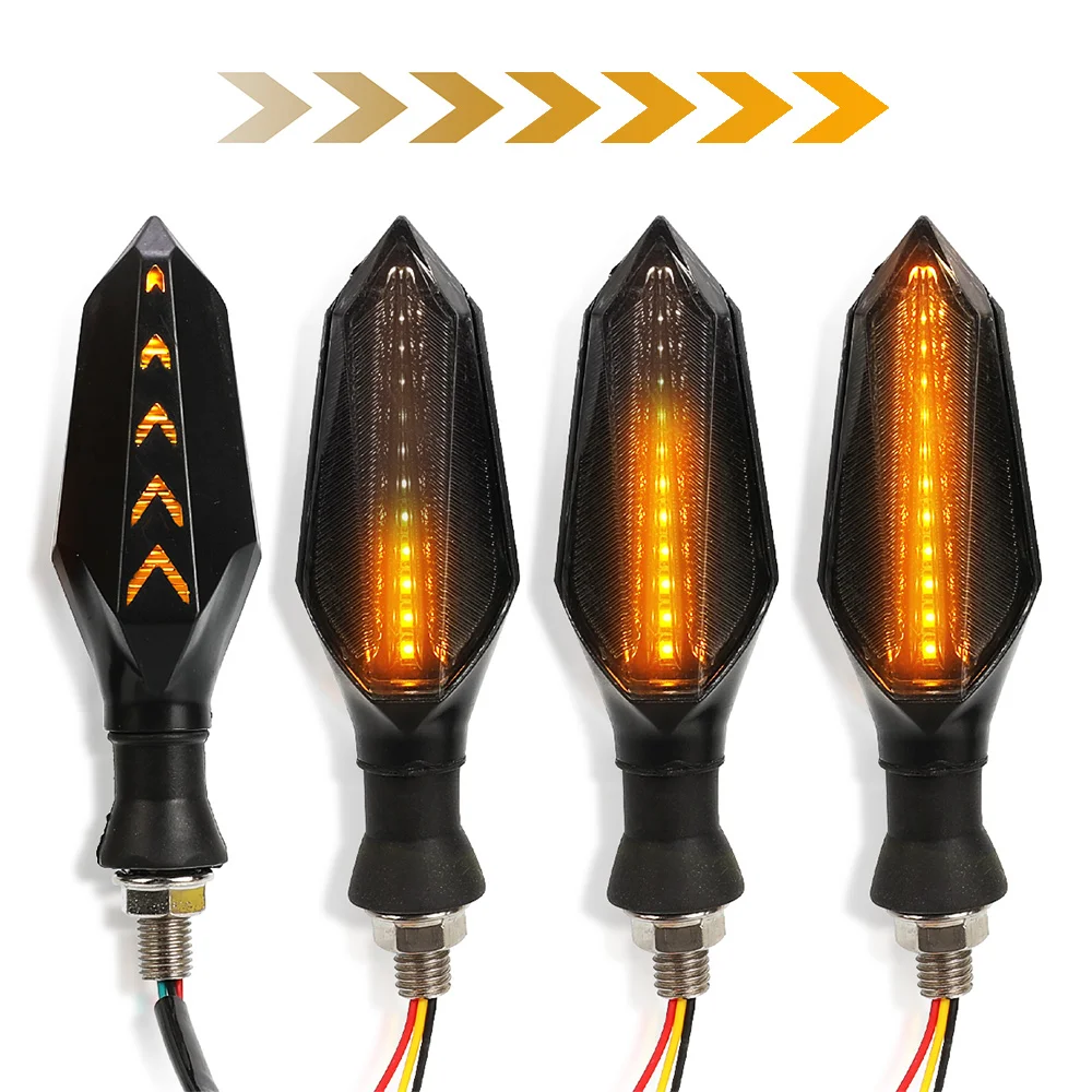 4 Pieces For SUZUKI GSF 250 600 600S 650 650S 650N 1200 1250 Bandit 650S LED Turn Signal Light Indicators Amber Blinker Light